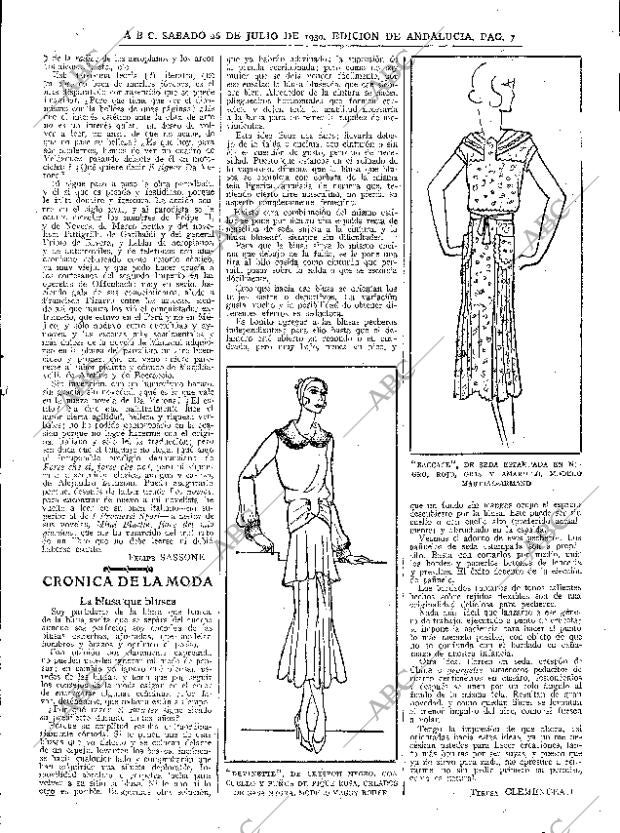 ABC SEVILLA 26-07-1930 página 7