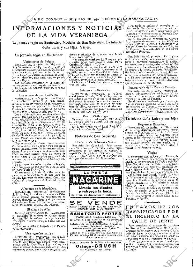 ABC MADRID 27-07-1930 página 27
