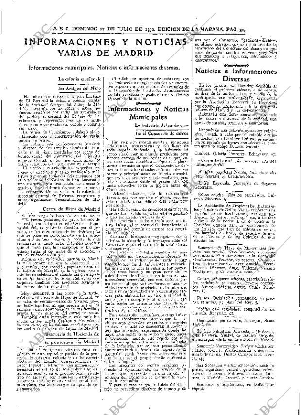 ABC MADRID 27-07-1930 página 31