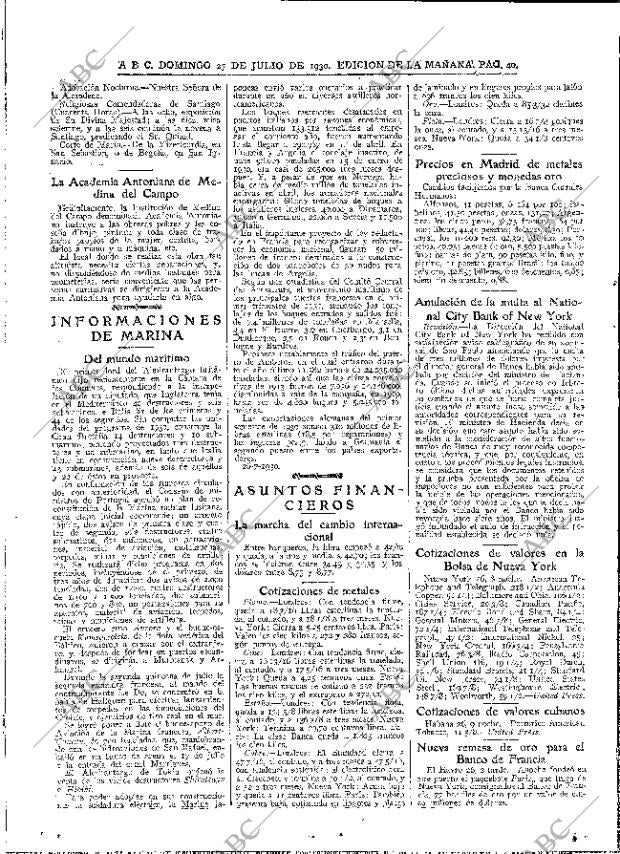ABC MADRID 27-07-1930 página 40