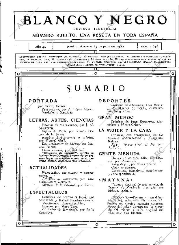 BLANCO Y NEGRO MADRID 27-07-1930 página 3