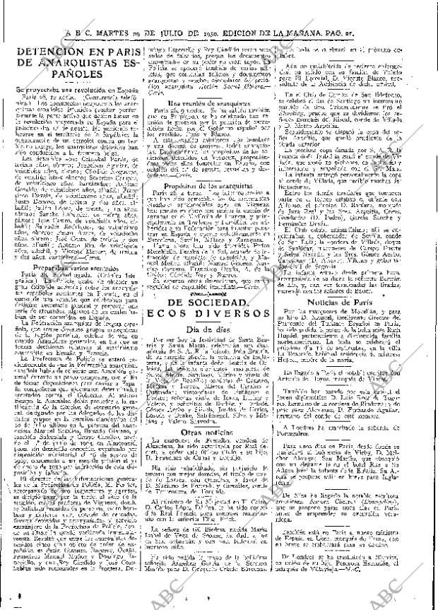 ABC MADRID 29-07-1930 página 21