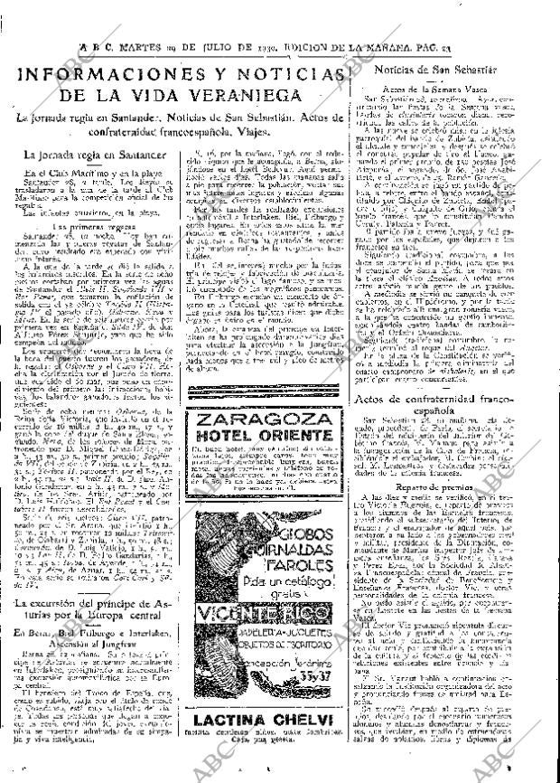 ABC MADRID 29-07-1930 página 23