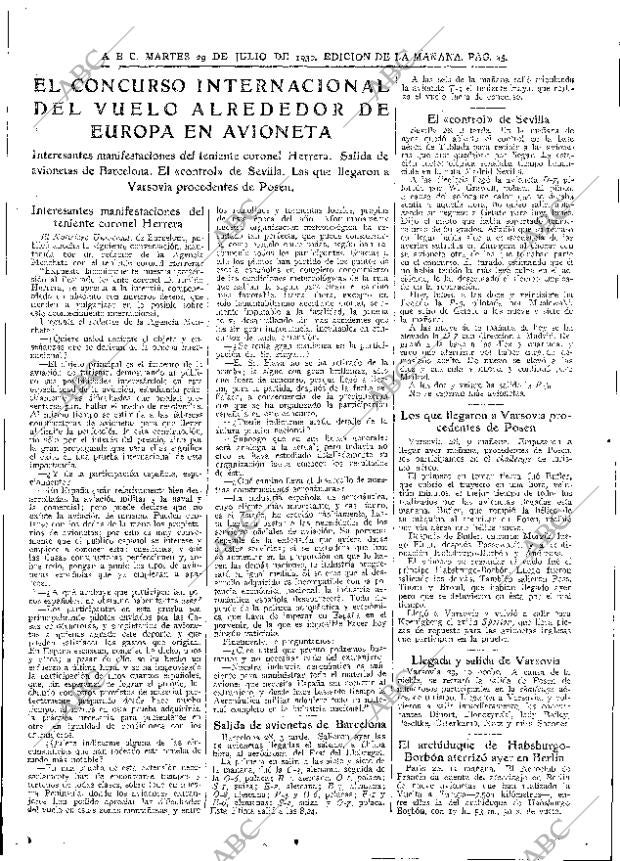 ABC MADRID 29-07-1930 página 25