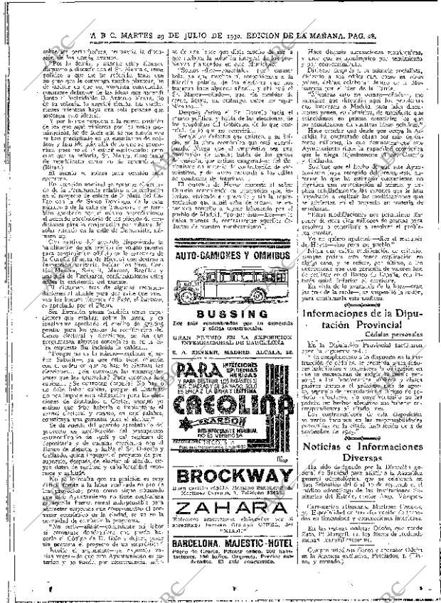 ABC MADRID 29-07-1930 página 28