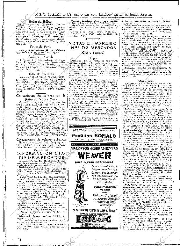 ABC MADRID 29-07-1930 página 40