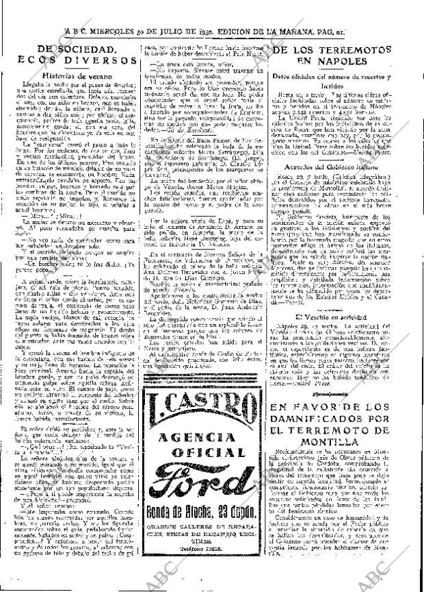 ABC MADRID 30-07-1930 página 21