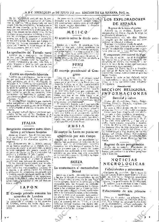 ABC MADRID 30-07-1930 página 29