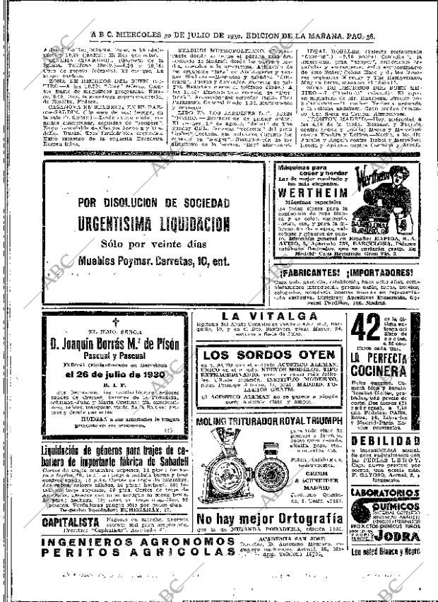 ABC MADRID 30-07-1930 página 38