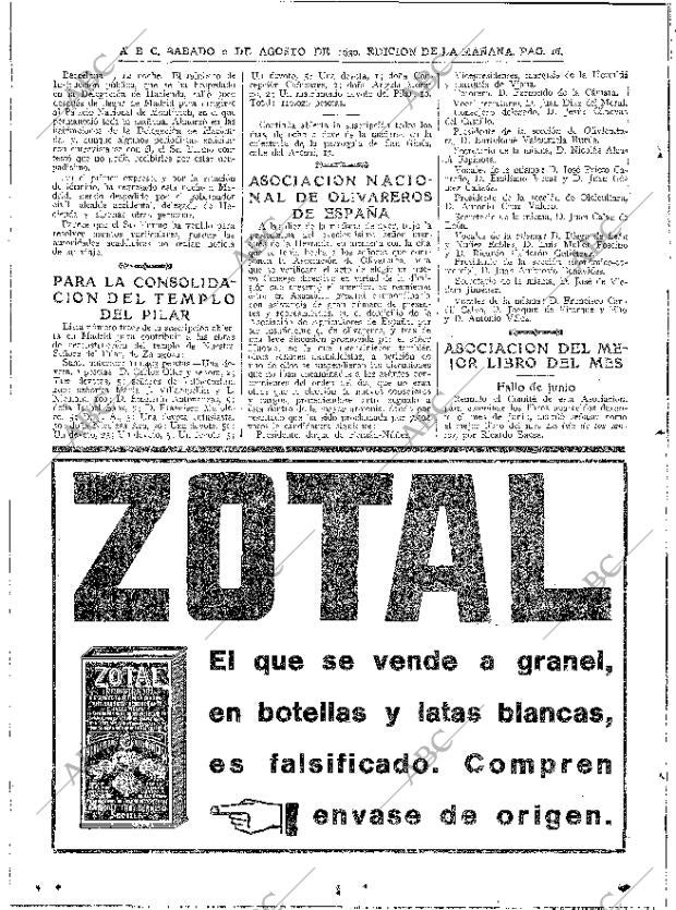 ABC MADRID 02-08-1930 página 16