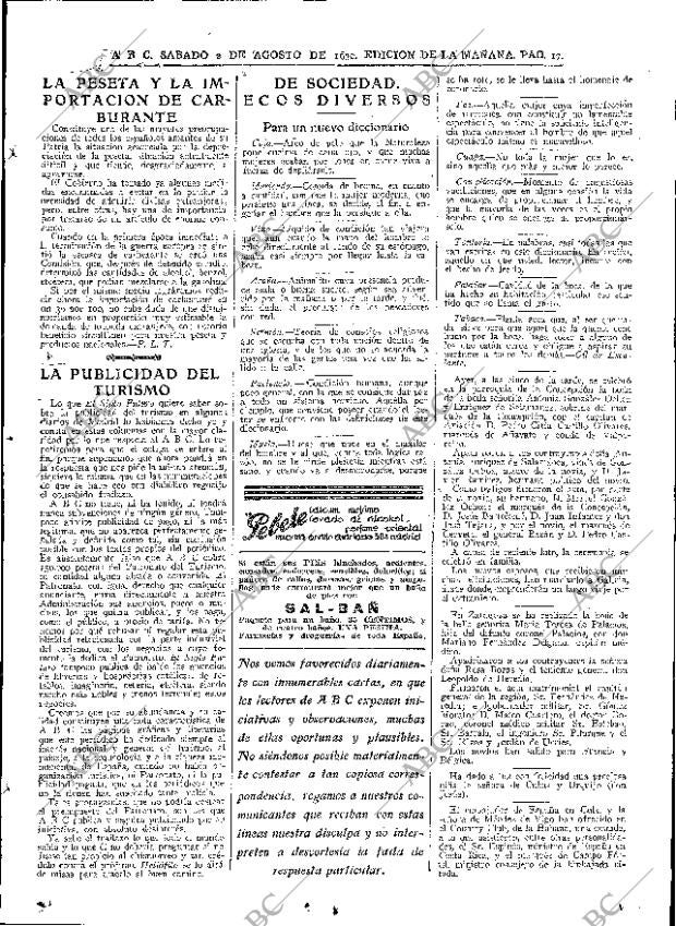 ABC MADRID 02-08-1930 página 17