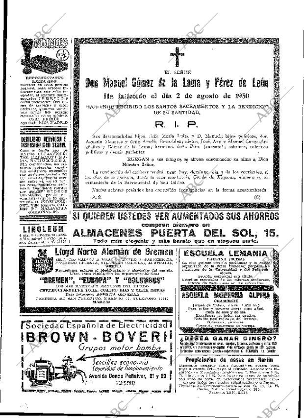 ABC MADRID 03-08-1930 página 51