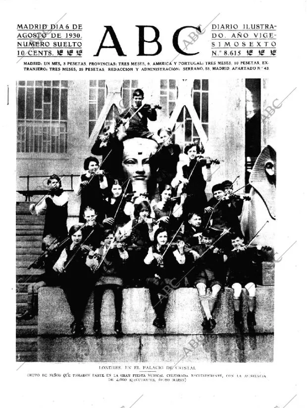 ABC MADRID 06-08-1930 página 1