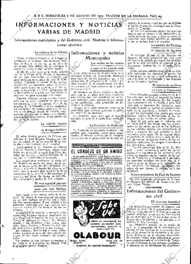 ABC MADRID 06-08-1930 página 23