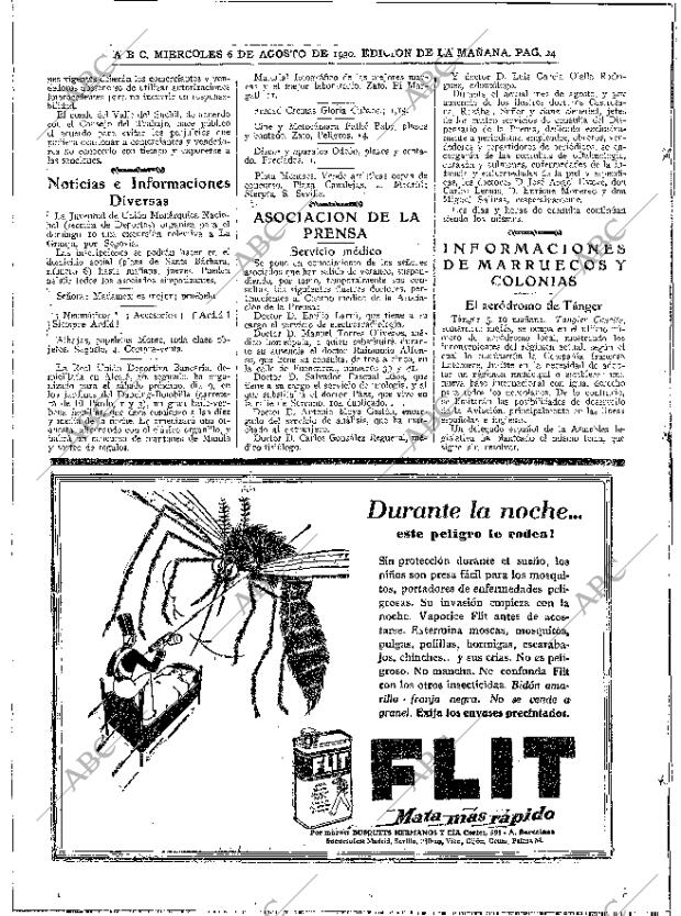 ABC MADRID 06-08-1930 página 24