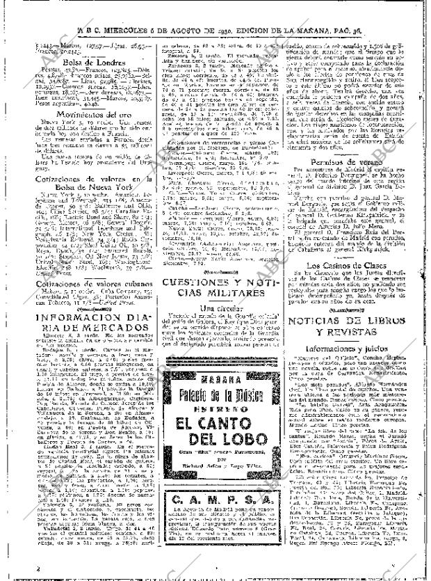 ABC MADRID 06-08-1930 página 36