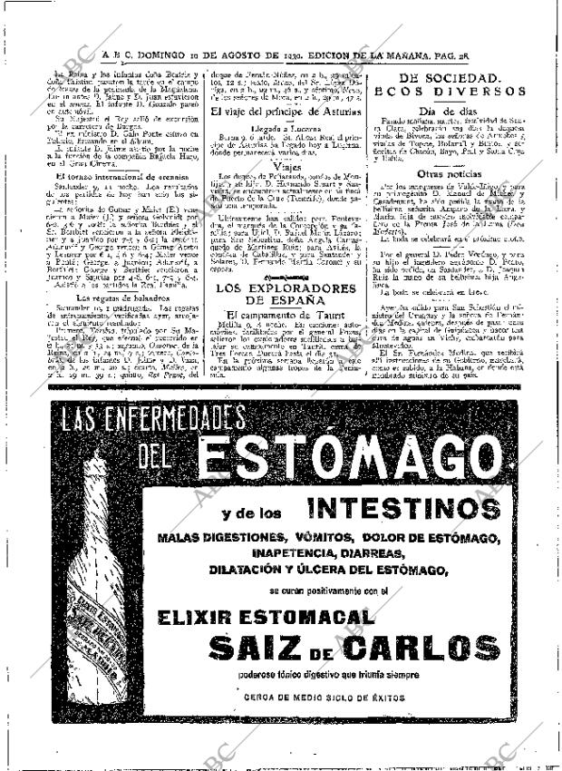 ABC MADRID 10-08-1930 página 26