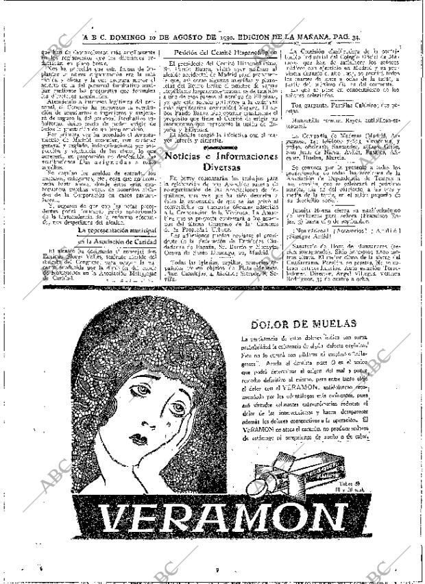 ABC MADRID 10-08-1930 página 32