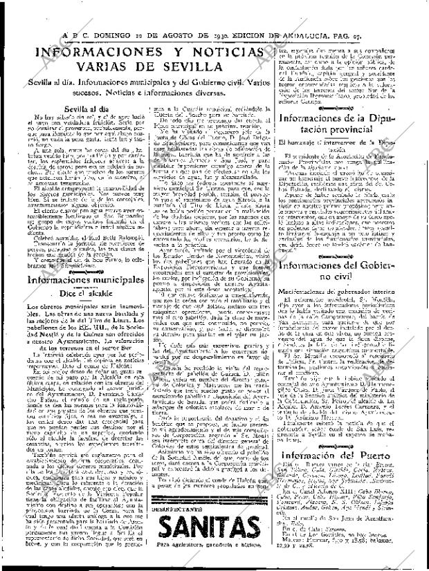ABC SEVILLA 10-08-1930 página 27