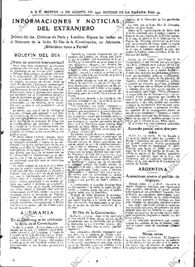 ABC MADRID 12-08-1930 página 35
