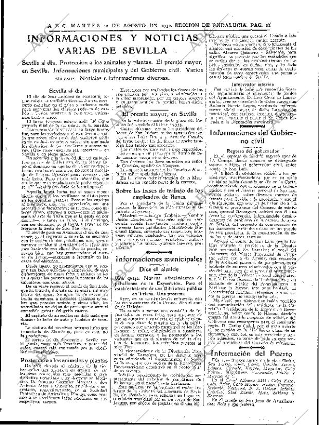 ABC SEVILLA 12-08-1930 página 21