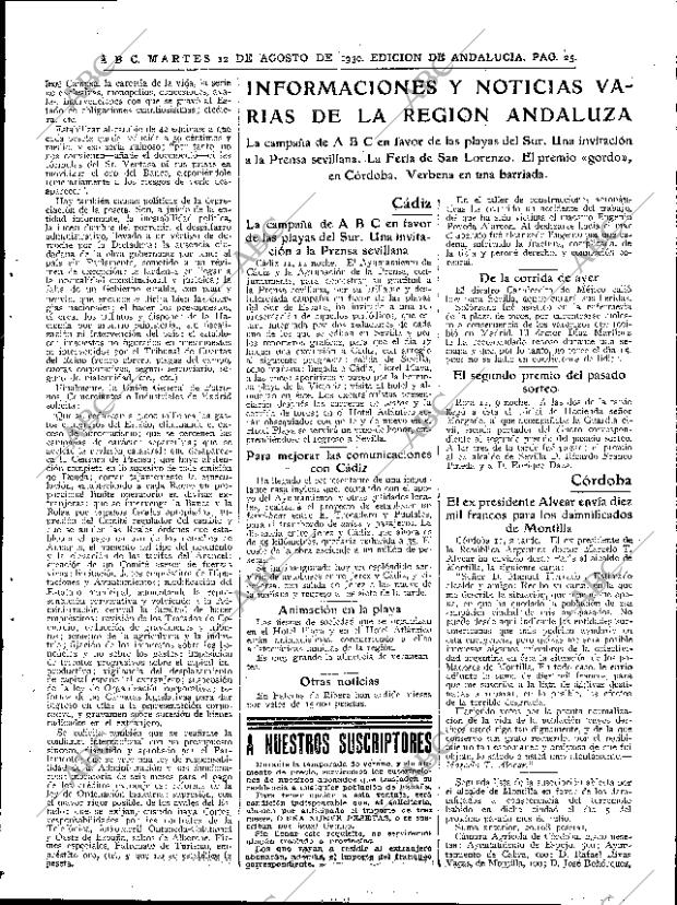 ABC SEVILLA 12-08-1930 página 25