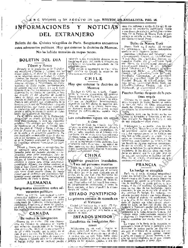 ABC SEVILLA 15-08-1930 página 26