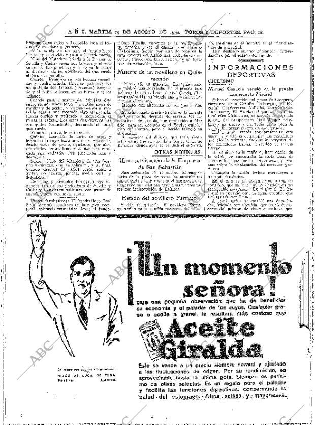 ABC MADRID 19-08-1930 página 18