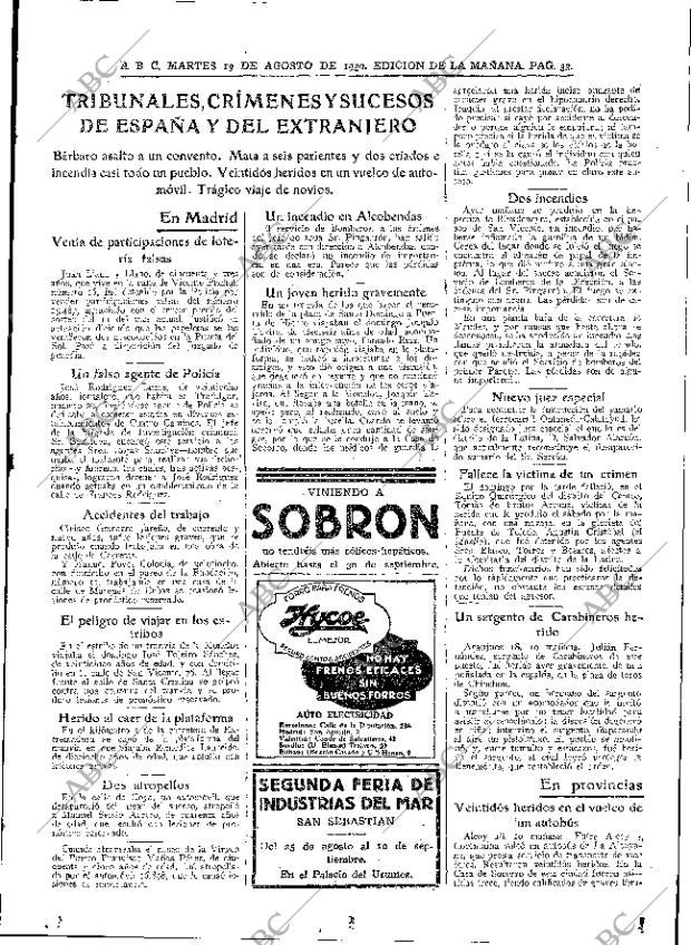 ABC MADRID 19-08-1930 página 33