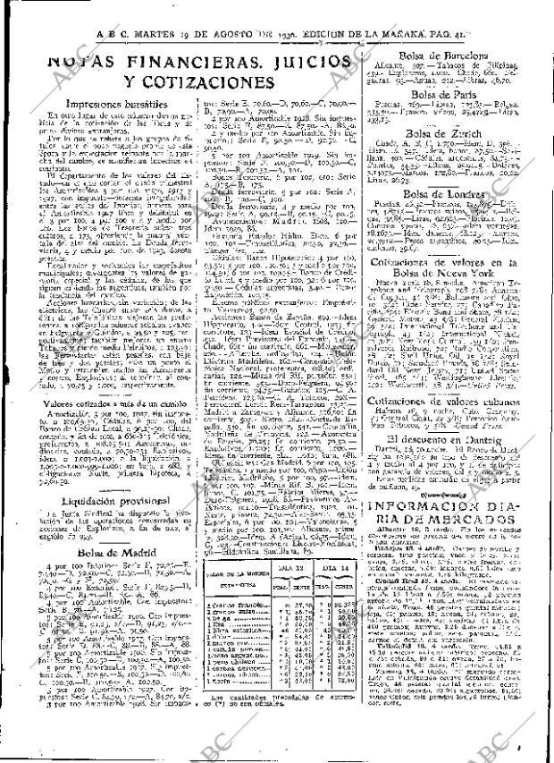 ABC MADRID 19-08-1930 página 41
