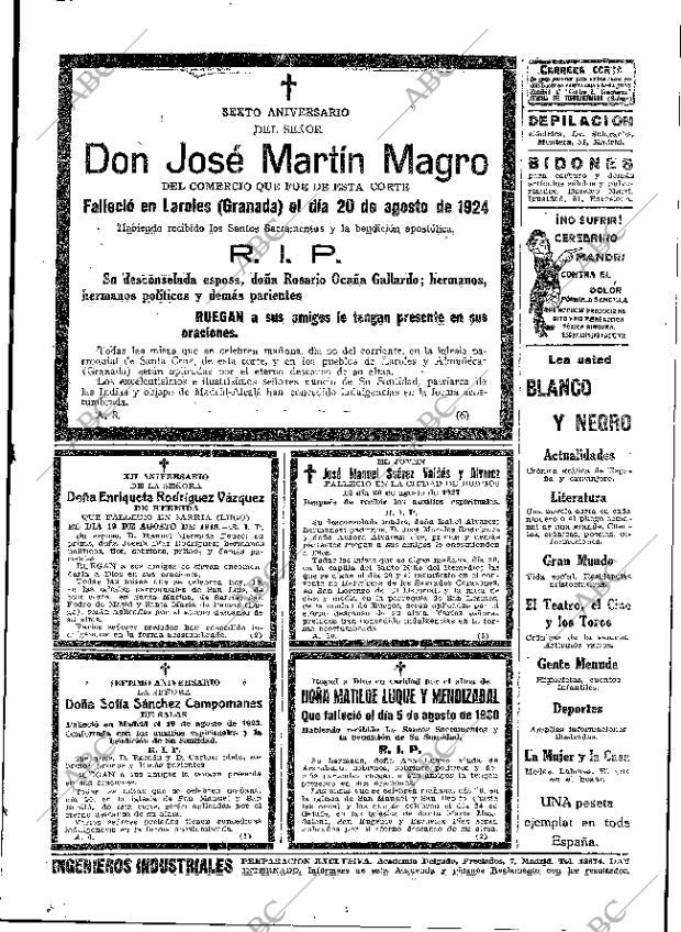 ABC MADRID 19-08-1930 página 49