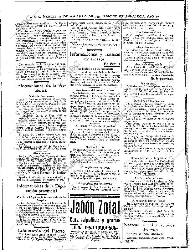 ABC SEVILLA 19-08-1930 página 22