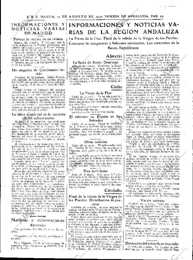 ABC SEVILLA 19-08-1930 página 25