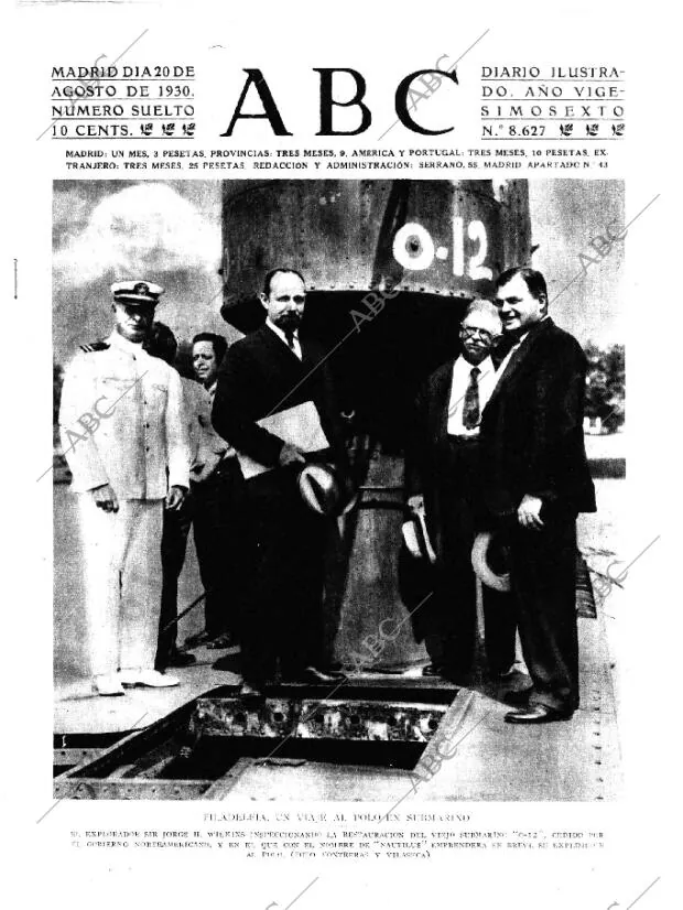 ABC MADRID 20-08-1930 página 1