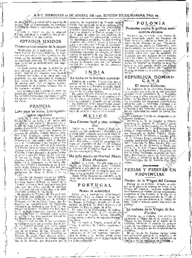 ABC MADRID 20-08-1930 página 22