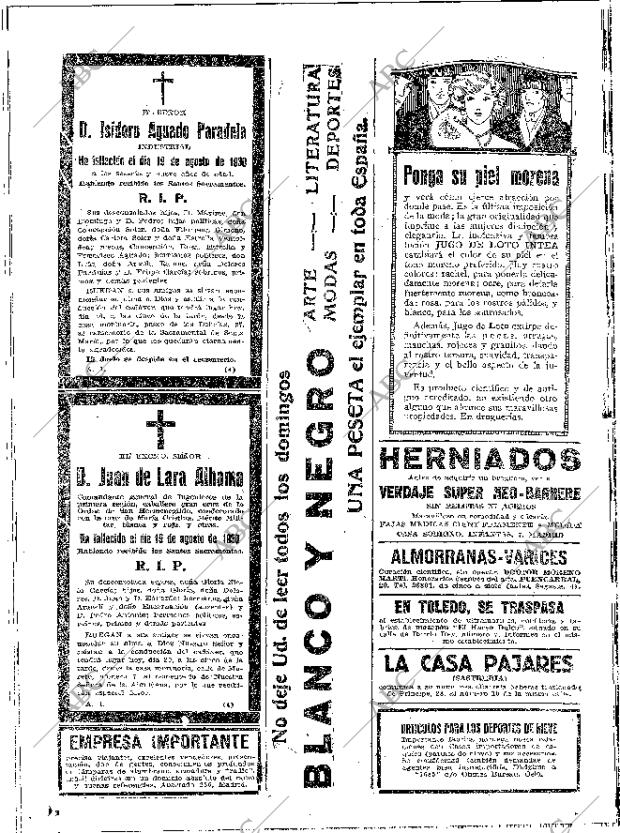 ABC MADRID 20-08-1930 página 38