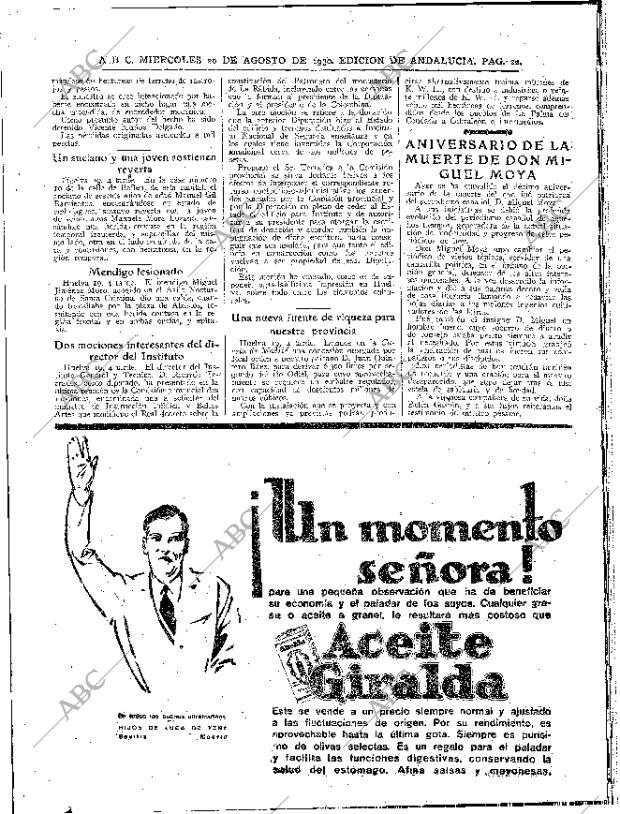 ABC SEVILLA 20-08-1930 página 22