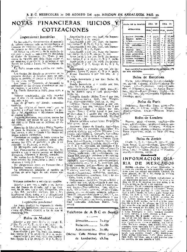 ABC SEVILLA 20-08-1930 página 33