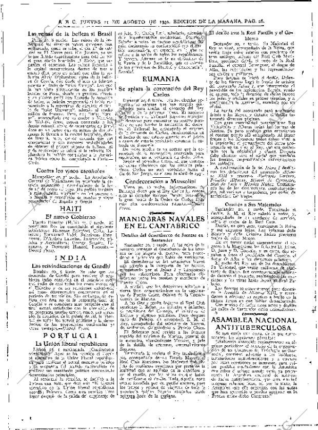ABC MADRID 21-08-1930 página 26