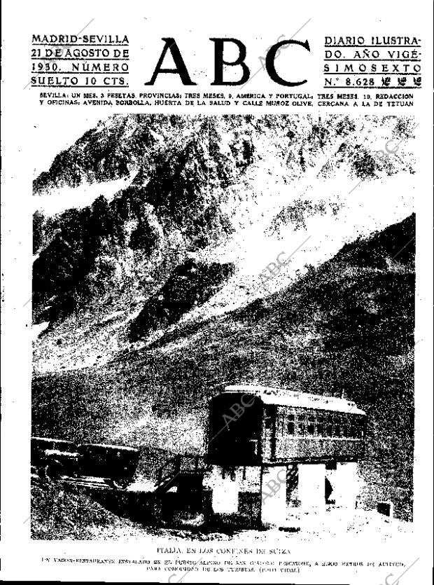 ABC SEVILLA 21-08-1930 página 1