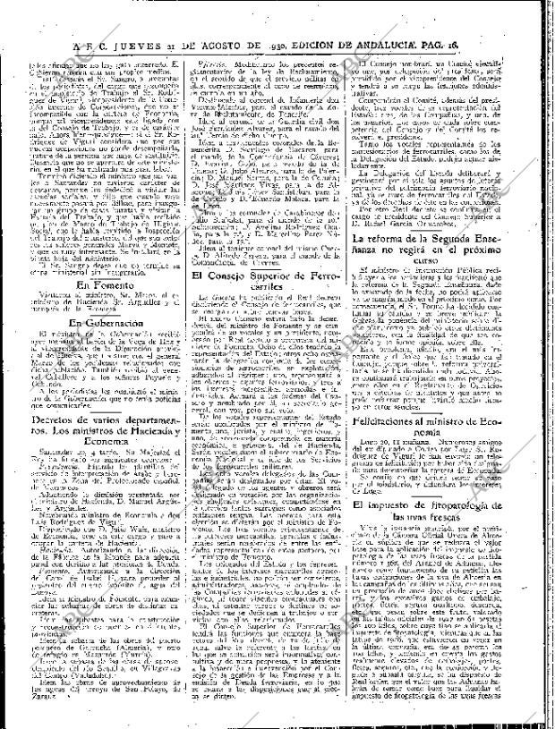 ABC SEVILLA 21-08-1930 página 14