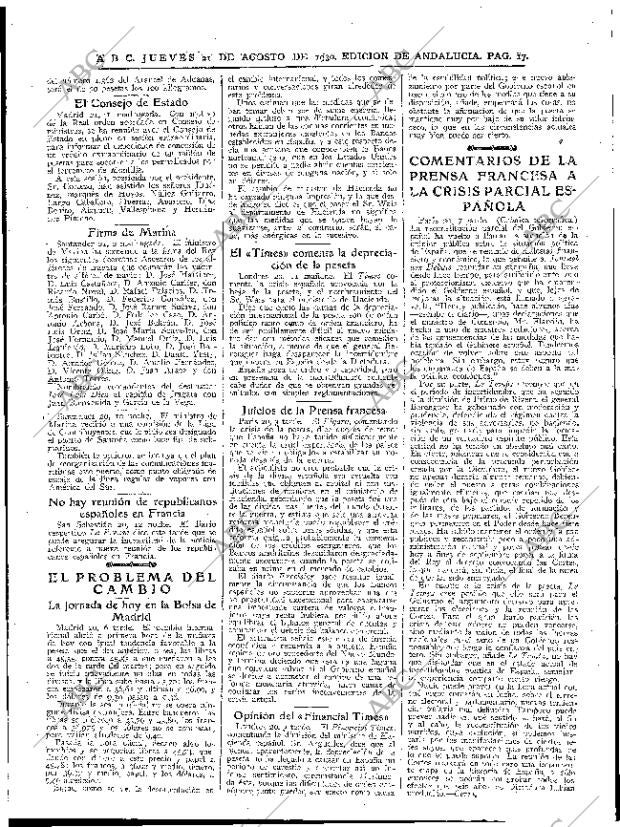 ABC SEVILLA 21-08-1930 página 15