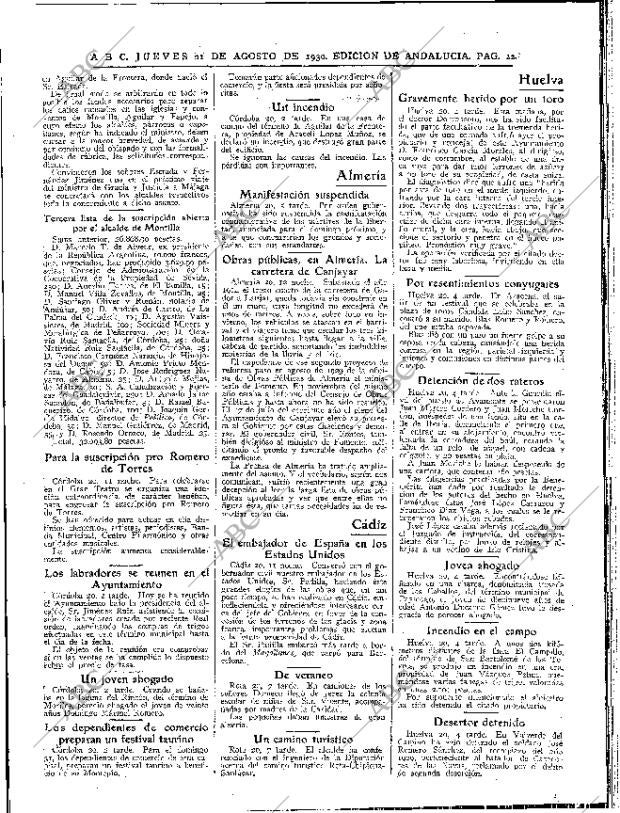 ABC SEVILLA 21-08-1930 página 20