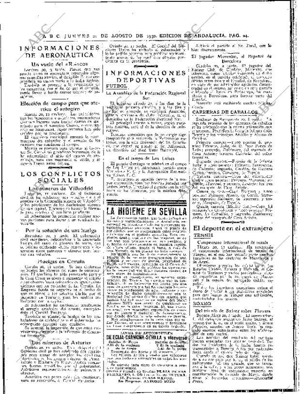 ABC SEVILLA 21-08-1930 página 22