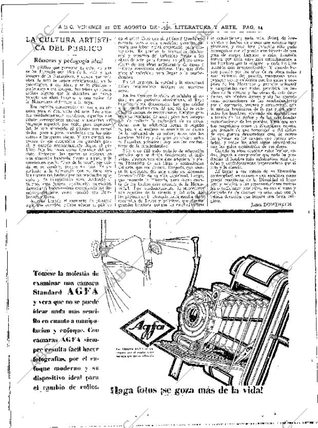 ABC MADRID 22-08-1930 página 14