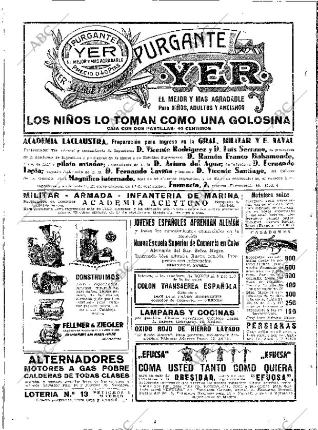 ABC MADRID 22-08-1930 página 2