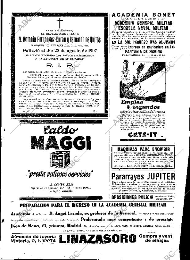 ABC MADRID 22-08-1930 página 39