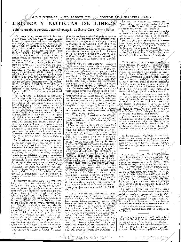 ABC SEVILLA 22-08-1930 página 11