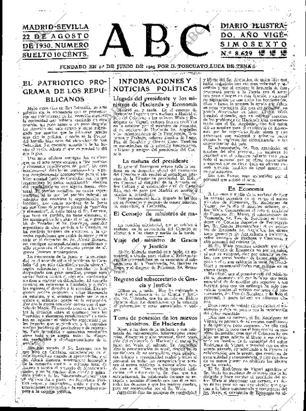 ABC SEVILLA 22-08-1930 página 15