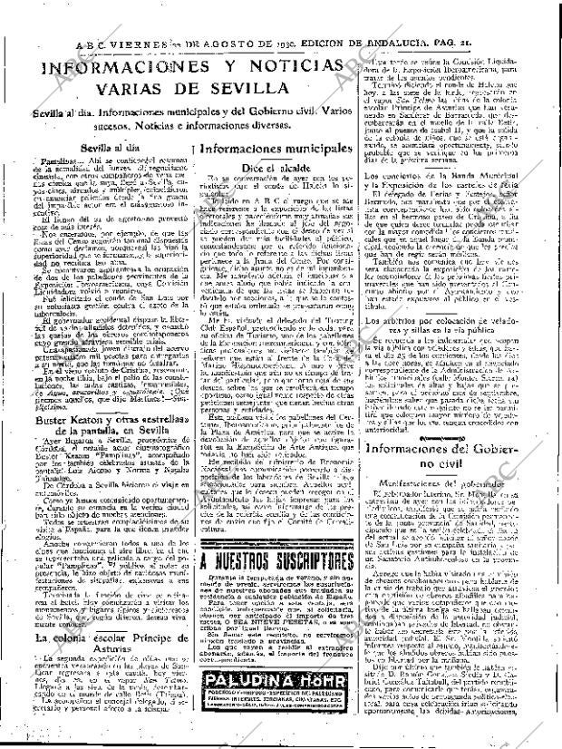 ABC SEVILLA 22-08-1930 página 21